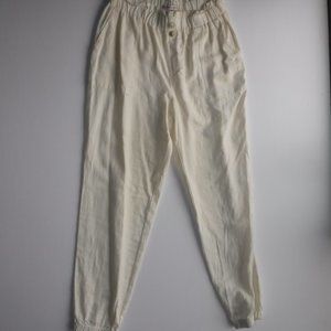 Sincerely Jules Light Tan Super High Rise Jogger Pants Size M New with tags